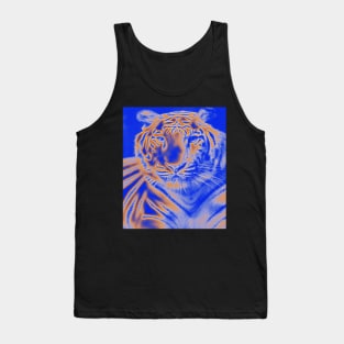 White Tiger from India - Orange colour Tank Top